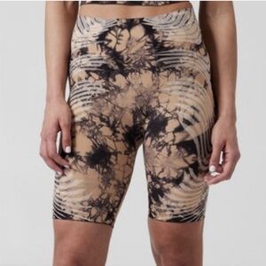 ATHLETA Women's Multi-color Athletic Sporty Motivate Seamless Bike Shorts Sz med